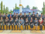 Bupati Barsel, Dr H Eddy Raya Samsuri bersama unsur Forkopimda usai mengikuti Apel peringatan Hari Lahir Pancasila.