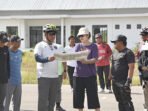 Barito Utara Bupati Barito Utara H Shalahuddin ST MT saat melakukan Gowes sehat sekaligus meninjau lokasi Batara Expo 2026 di eks Bandara Beringin, Sabtu (20/6).