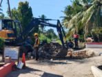 KAPUAS DPUPR Kapuas mulai melakukan rekonstruksi dan penataan kawaaan si Handel Selamat.