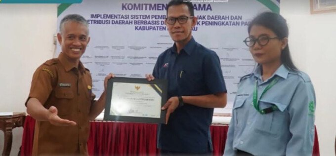 Sekretaris Daerah (Sekda) Lamandau, M Irwansyah, membuka secara resmi High Level Meeting TP2DD 2026, di Aula BPKPD setempat, Selasa (23/6).