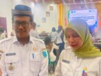 Lamandau Wakil Bupati Lamandau, Abdul Hamid, didampingi Kepala BPKPD Lamandau, Norita Indayanie, memberikan keterangan kepada awak media terkait optimalisasi PAD, belum lama ini.