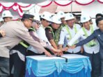 Pemerintah Kabupaten Barito Utara yang dipimpin Bupati H Shalahuddin ST MT bersama jajaran Forkopimda dan Anggota DPRD Barito Utara menekan tombol sirine untuk menandai dimulainya Groundbreaking Water Front City dan Penataan Kawasan Kumuh di Kelurahan Lanjas, Rabu (1/7).