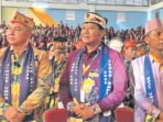 Barito Utara2 Wakil Bupati Barito Utara Felix Sonadie Y Tingan A Md saat menghadiri pembukaan Sinode Umum ke- 25 GKE Tahun 2026 di GOR TMTL, Puruk Cahu, Murung Raya, Selasa (7/7).