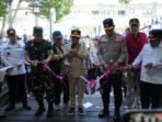 KAPUAS Gubernur Kalteng H. Agustiar Sabran didampingi Pangdam XXII/TB, Kapolda Kalteng, Bupati Kapuas HM Wiyatno, dan Bupati Pulang Pisau H Ahmad Rifa’i melakukan launching pembangunan Waterfront City Kapuas, Rabu (8/7).