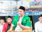 Lamandau Bupati Lamandau, Rizky Aditya Putra, menghadiri sekaligus menutup puncak rangkaian kegiatan Grebeg Suro di kawasan Bundaran Rusa, Nanga Bulik, Sabtu (11/7) malam.