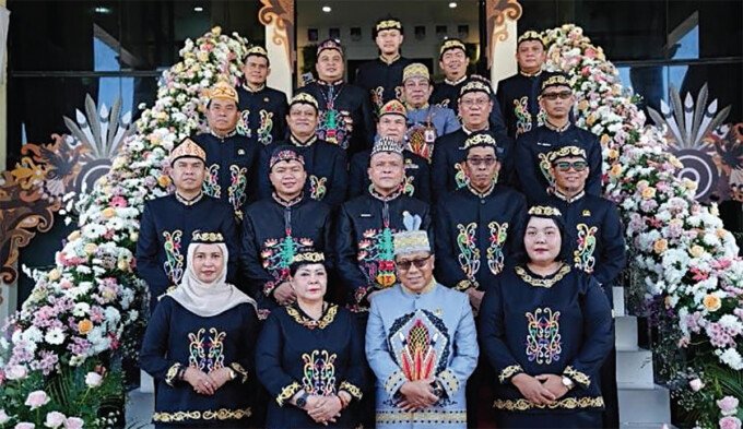 dprd Palangka Raya Ketua DPRD Kota Palangka Raya Subandi saat menghadiri perayaan HUT ke-69 Kota Palangka Raya di halaman Kantor Wali Kota, Jumat (17/7).