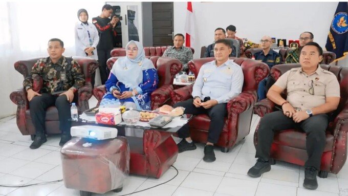 Wakil Bupati Kotim, Irawati, saat menghadiri peringatan Hari Anti Narkotika Internasional (HANI) 2026, Kamis (23/7).
