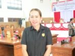 DPRD Gunung Mas Wakil Ketua DPRD Gunung Mas, Nomi Aprilia usai menghadiri sidang paripurna, belum lama ini.