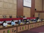 Rapat gabungan DPRD Kota Palangka Raya, Pemerintah Kota Palangka Raya, dan PT PLN (Persero) di Kantor DPRD Kota Palangka Raya, Kamis (30/7).