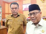 Ketua DPRD Kota Palangka Raya, Subandi bersama Wawali Palangka Raya, Achmad Zaini usai paripurna, belum lama ini.