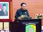 Juru Bicara Dapil III DPRD Kota Palangka Raya Sumadi menyampaikan laporan hasil reses dalam rapat paripurna, Selasa (18/8).