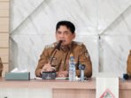 Bupati Barito Utara, H Shalahuddin ST MT, didampingi Wakil Bupati, Felix Soenadie Y Tingan saat menggelar kunjungan kerja dan audiensi bersama jajaran ASN Pemerintah Kecamatan Lahei Barat, Selasa (8/9).