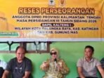 Ketua Komisi II DPRD Provinsi Kalimantan Tengah, Siti Nafsiah, saat melaksanakan reses perseorangan guna menyerap langsung aspirasi warga di wilayah Dapil I Kalteng, belum lama ini.