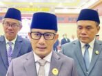 Wali Kota Palangka Raya, Fairid Naparin usai melantik sejumlah pejabat struktural, barubaru ini.