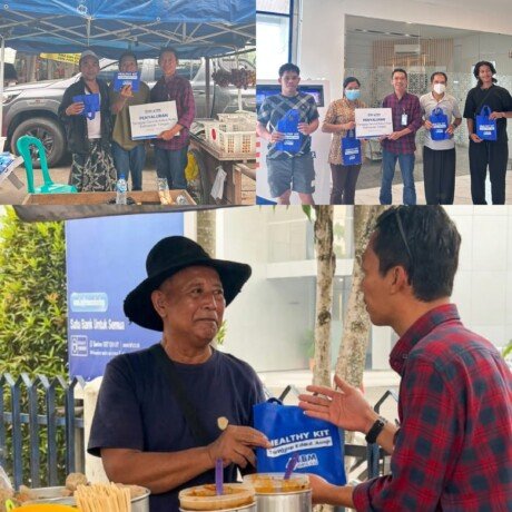 YBM BRILian : Salurkan bantuan untuk bantu masyarakat terdampak kabut asap di Kota Palangka Raya.